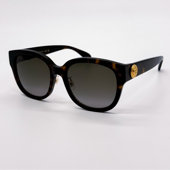 NEW GUCCI GG1409SK 002 ROUND BROWN GREY WOMEN SUNGLASSES GUCCI - Picture 3 of 11